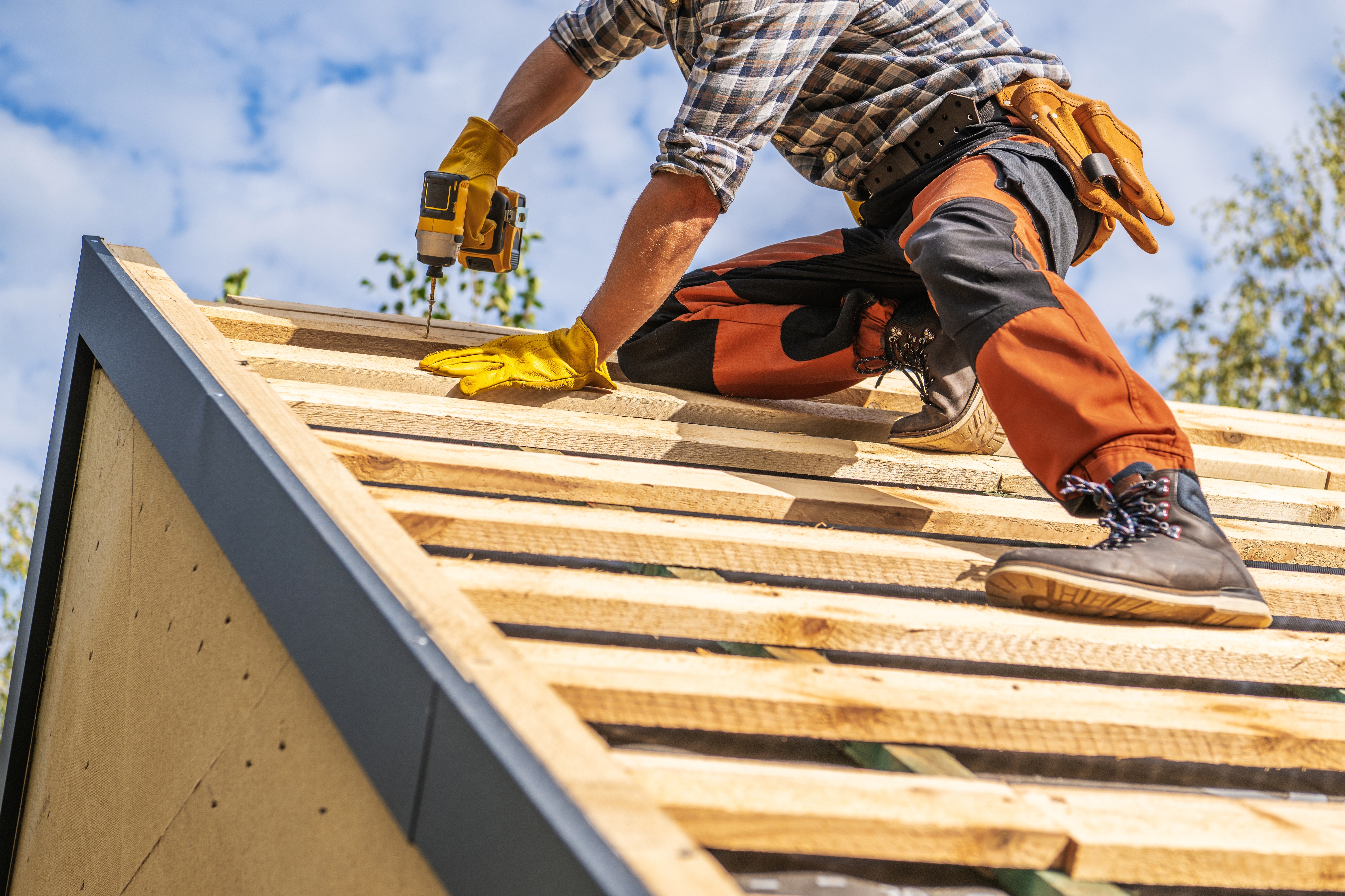 Home protected by a roofing warranty